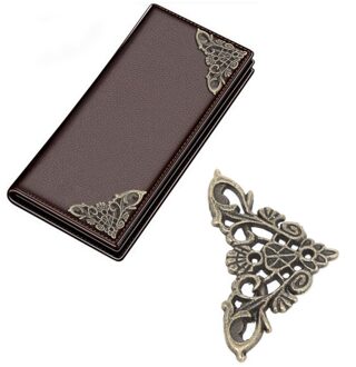 12x Antiek Brons Decoratieve Sieraden Geschenkdoos Album Voeten Been Hoek Protector