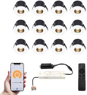 12x Betty - Mini LED spotjes 12V IP44 Wit