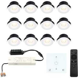 12x Cadiz - Mini LED spotjes 12V IP44 Dimbaar via Wit