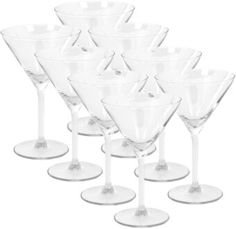 12x Cocktailglazen/martiniglazen 260 ml van glas - 26 cl - Keukenbenodigdheden - Bar/cafebenodigdheden - Glazen - Martiniglazen - Cocktailglazen