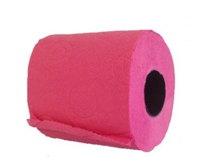 12x Fuchsia toiletpapier rol 140 vellen - Fuchsia roze thema feestartikelen decoratie - WC-papier/pleepapier