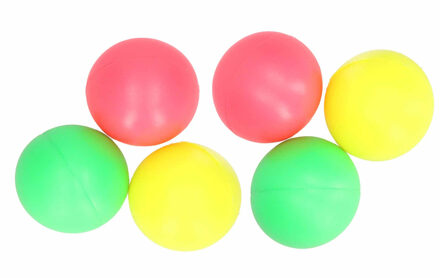 12x Gekleurde beachball strand balletjes set buitenspeelgoed - Strand tennis ballen - Kinderspeelgoed - Strand speelgoed