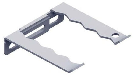 12x Gereedschap verstelbare ophanghaken wit 42-63 mm - Gereedschapshaak/Gereedschapshaken