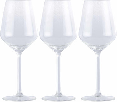 12x Goedkope wijnglazen set voor witte wijn 370 ml - Action products