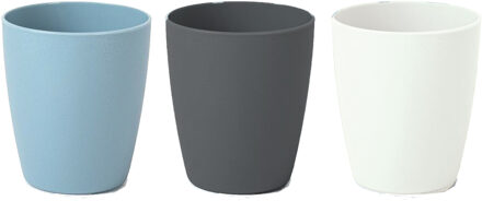 12x Kunststof drinkglazen - gekleurd - 400 ml - onbreekbaar Multi