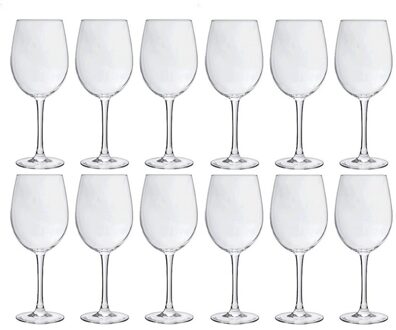 12x Luxe wijnglazen voor rode wijn 360 ml