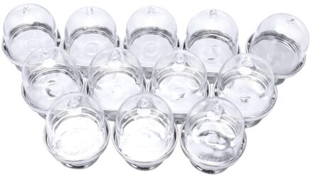 12x Mini Cake Stand Cupcake Box Wedding Party Plastic Bonbondoos zilver