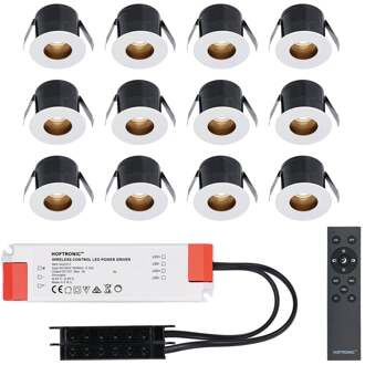 12x Olivia - Mini LED spotjes 12V IP44 Dimbaar via Wit