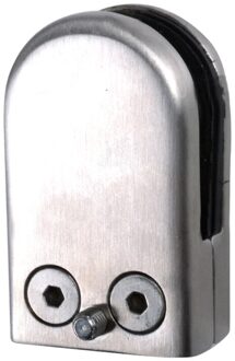 12X Roestvrij Staal Glas Klem Houder Voor Venster Balustrade Leuning 53*33*20 Mm