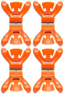 12x Slingers/decoratie ophangen slingerklemmen oranje