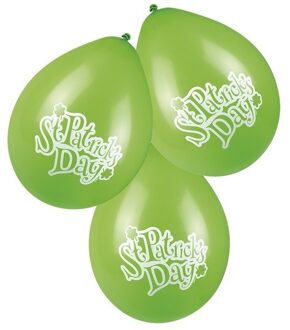 12x St. Patricks Day ballonnen 25 cm - Ballonnen Groen