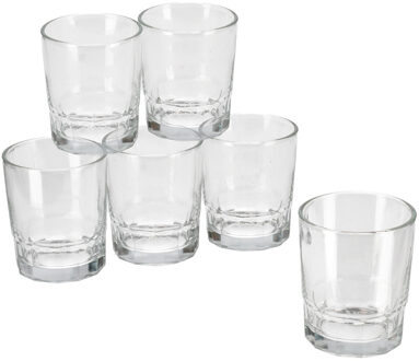 12x Stuks waterglazen/drinkglazen 256 ml - Drinkglazen Transparant