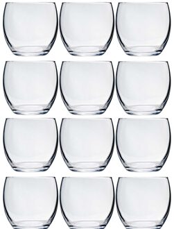 12x Tumbler waterglazen 340 ml - Luxe drinkglazen - Glas - Glazen voor frisdrank/water