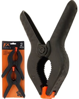 12x Zwarte lijmklemmen van 15 cm - Gereedschappen en camping artikelen