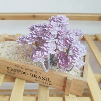 12x15 cm Kunstmatige Succulenten Bloemstuk Accessoires Roze Groen Paars Nep Planten Tuin Bruiloft Decoratie