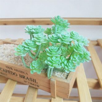 12x15 cm Kunstmatige Succulenten Bloemstuk Accessoires Roze Groen Paars Nep Planten Tuin Bruiloft Decoratie