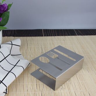 12X4X8.5Cm Europese Stijl Roestvrij Staal Handdoek Rek Eenvoudige Verticale Tissue Houder (Kleine) Size 1