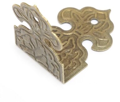 12Xantique Brons Decoratieve Sieraden Doos Hout Case Voeten Been Hoek Protector Wxtc