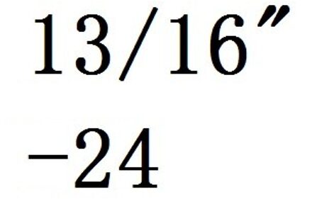 13/16 " - 12 16 18 20 24 28 32 Hss Rechterhand Tap Bruin
