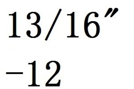 13/16 " - 12 16 18 20 24 28 32 Hss Rechterhand Tap Donkergrijs