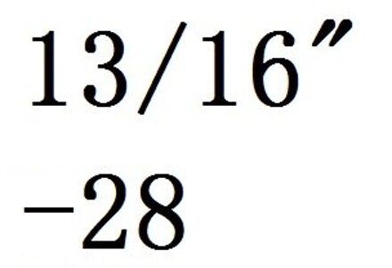 13/16 " - 12 16 18 20 24 28 32 Hss Rechterhand Tap Goud