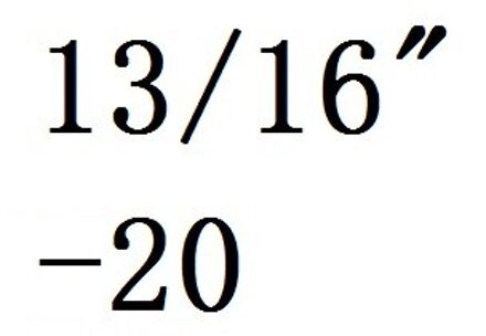 13/16 " - 12 16 18 20 24 28 32 Hss Rechterhand Tap Ivoor