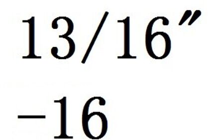 13/16 " - 12 16 18 20 24 28 32 Hss Rechterhand Tap Lavendel