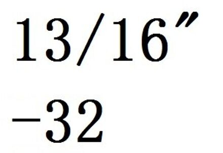 13/16 " - 12 16 18 20 24 28 32 Hss Rechterhand Tap Oranje