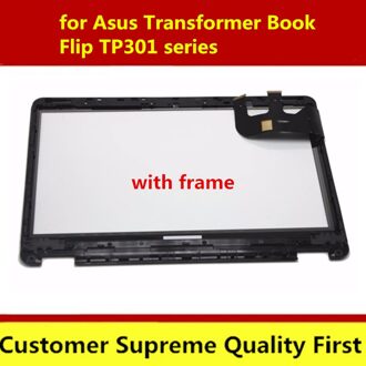 13.3 "Touch Screen Digitizer Glas Vervanging + Bezel Voor Asus Transformer Boek Flip TP301 TP301U TP301UJ TP301UA TP301UA-DW