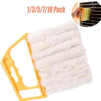 13.5x16 cm Raam Schoon Borstel Airconditioner Duster met Wasbare Microvezel Blind Borstel Dirt Cleaner Cleaning Tool Geel