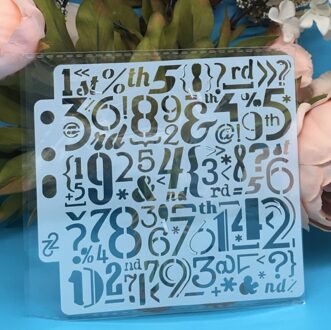 13 Cm Aantal Cijfers Diy Gelaagdheid Stencils Muur Schilderen Plakboek Kleuring Embossing Album Decoratieve Kaart Template