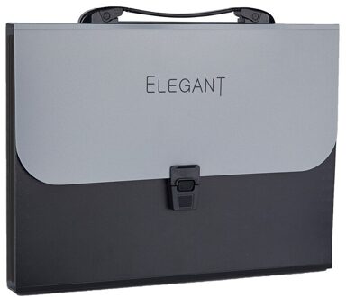 13 Grids Handheld Bestand Orgel Zak Map Multifunctionele Organizer Opslag Houder Office Document A4 Papier Map zwart