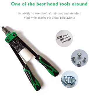 13 Inch Heavy Duty Draagbare Mini Hand Klinkhamer Blind Rivet Gun Tool Shock-Proof Handgereedschap Met Zachte Rubberen antislip Handvat 1pc