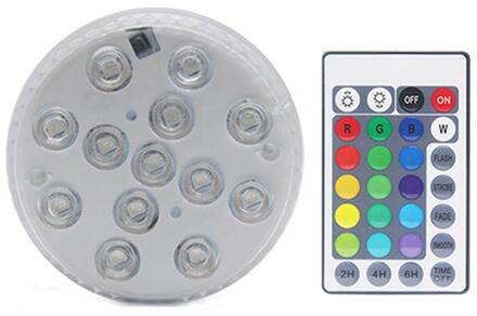 13 Led Dompelpompen Licht Remote Controlled Rgb Onderwater Night Lamp Met Zuignap Voor Zwembad Aquarium Aquarium Decoratie