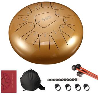 13-Note 12-Inch Staal Tong Drum Handpan Instrument Met 1 Paar Hamers Voor Muziek Onderwijs Geest healing Yoga Meditatie Overigen
