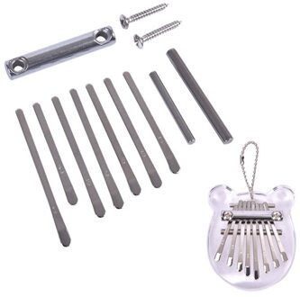 13 Stks/set Piano Kalimba Bridge Zadel 8 Sleutel Set Diy Onderdelen Gitaar Accessoires Luthier Tool