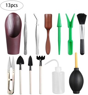 13 Stks/set Succulent Transplanteren Gereedschap Spade Combinatie Van Bloem Verpakking Mini Tuinieren Levert Hand Tool Kit