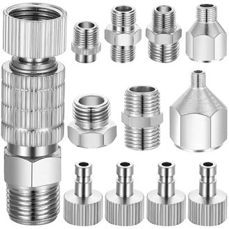 13 Stuks Airbrush Adapter Set Omvat Airbrush Quick Release Disconnect Koppeling Met Airbrush Adapter Set Voor Airbrush