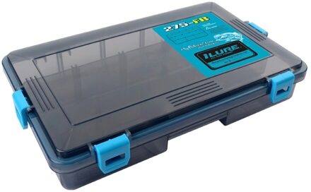 13 Vakken Waterdichte Fishing Tackle Box Vissen Lokken Lepel Hook Bait Storage Case Utility Box Vissen Case Organizer blauw L