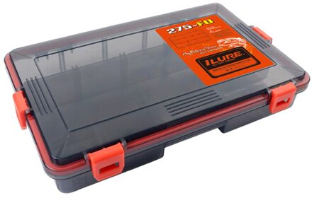 13 Vakken Waterdichte Fishing Tackle Box Vissen Lokken Lepel Hook Bait Storage Case Utility Box Vissen Case Organizer rood S