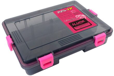 13 Vakken Waterdichte Fishing Tackle Box Vissen Lokken Lepel Hook Bait Storage Case Utility Box Vissen Case Organizer roze S