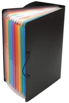 13 Zakken Uitbreiden Bestanden Map A4 Uitbreidbaar Draagbare Bestand Organisator Multicolor Stand Plastic Business File Organizer Box
