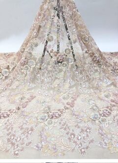 130*90Cm Luxe Lovertjes Lady Prom Dress Applique Diy Hoofdtooi Sjaal Veil Geborduurde Lace Stof Patch Gordijn Tafel cover 5
