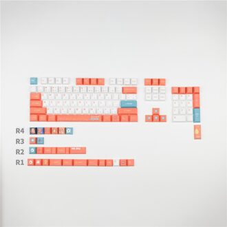 130 Toetsen/Set Fire Dragon Thema Pbt 5 Zijden Dye Subbed Keycaps Voor Mx Schakelaar Mechanische Toetsenbord Cherry Profiel key Cap