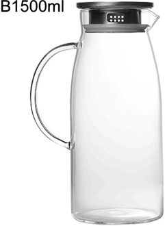 1300/1500/2000Ml Glas Pitcher /Koud Water Waterkoker Sap Container Fles Voor Zelfgemaakte Fruit sap Iced Thee Accessoires B