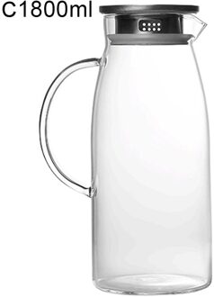 1300/1500/2000Ml Glas Pitcher /Koud Water Waterkoker Sap Container Fles Voor Zelfgemaakte Fruit sap Iced Thee Accessoires