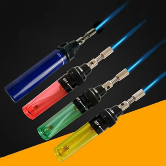 1300 Degree Gas Blow Torch Soldering Solder Iron Cordless Butane Tip Tool Welding Pen Burner 8ml Welding Soldering Kit