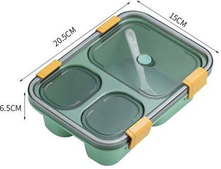 1300Ml/850Ml Gezonde Plastic Lunchbox Bpa Gratis Lekvrije Magnetron Bento Box Volwassenen Kid Lunchbox voedsel Container 850ml groen