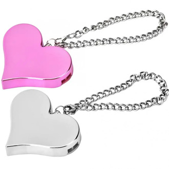 130DB Personal Security Alarm Heart Shape Personal Security Alarm Keychain Emergency Self Defense Siren Self Defense Alarm