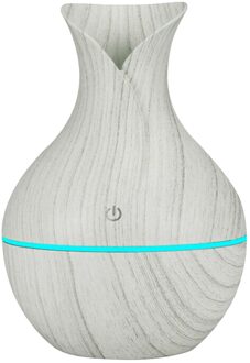 130Ml Olie Aroma Diffuser Houtnerf Luchtbevochtiger Led Essentiële Olie Diffuser Luchtbevochtiger Aromatherapie Vaas Aroma Essentiële munt